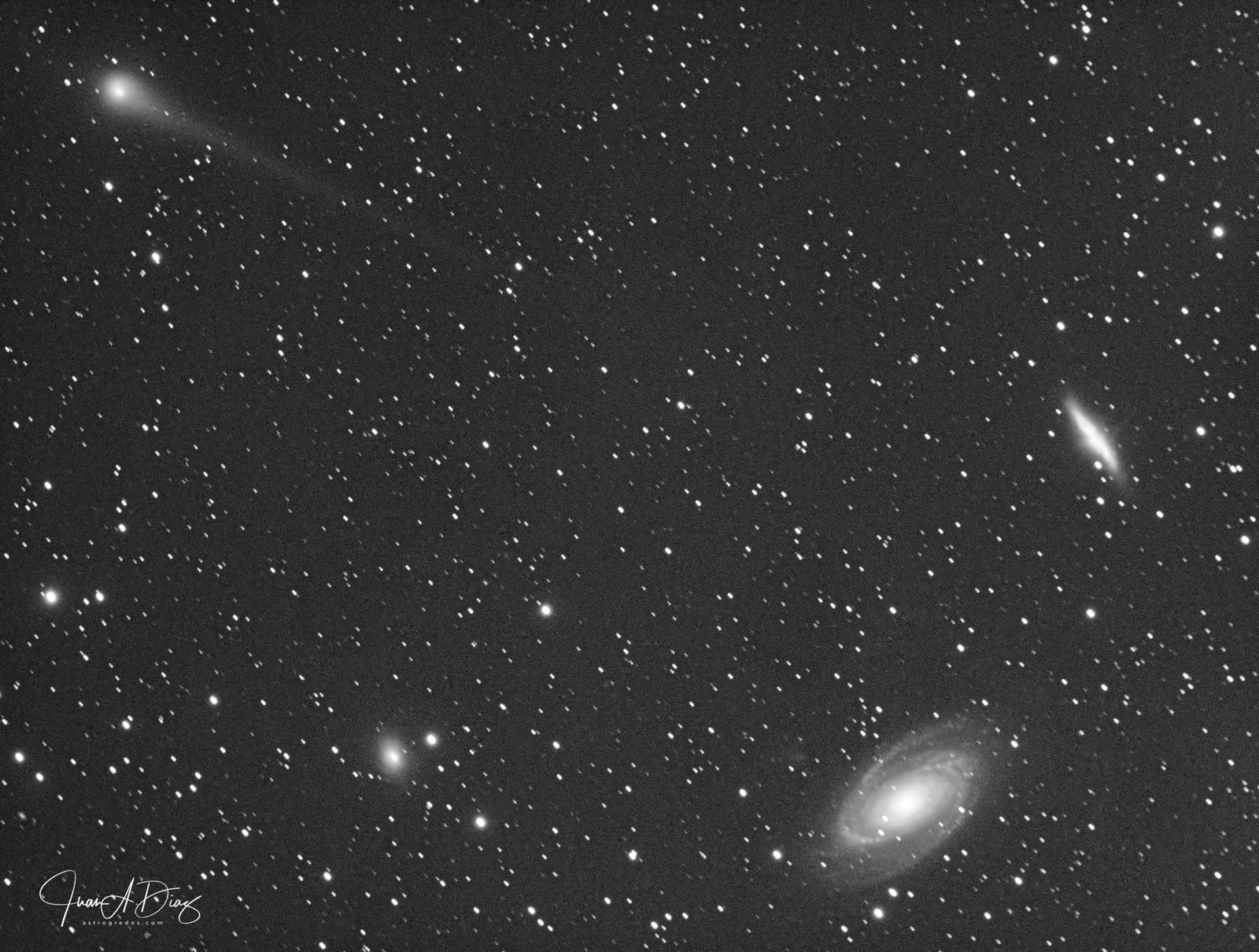 Cometa PanSTARRS C/2017 T2 fotografía por Juan Díaz